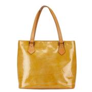 Pre-owned Leather handbags Louis Vuitton Vintage , Yellow , Dames