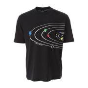 Zonnestelsel T-shirt Zwart PS By Paul Smith , Black , Heren