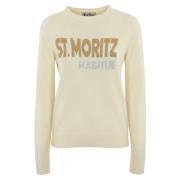 Crème Sweater Maglione MC2 Saint Barth , Beige , Dames