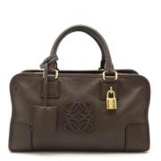 Pre-owned Leather handbags Loewe Pre-owned , Brown , Dames