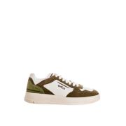 Leren Suède Sneakers Ghoud , Green , Heren