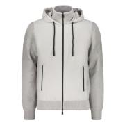 Technical Zip Jacket met Capuchon Herno , Gray , Heren