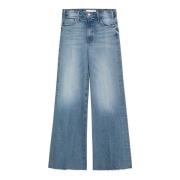 Roller Fray Regular Jeans Mother , Blue , Dames