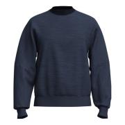 Denim Jersey Sweater Comfortabel Stijlvol Casual Hugo Boss , Blue , He...