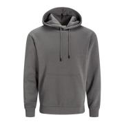 Bradley Hoodie Stijlvol en Comfortabel Jack & Jones , Gray , Heren