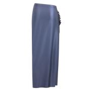 Midi Rok in Stijlvol Ontwerp Paco Rabanne , Blue , Dames