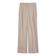 Regular Fit Broek Loulou Studio , Beige , Dames