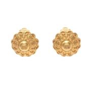 Pre-owned Fabric chanel-jewelry Chanel Vintage , Yellow , Dames