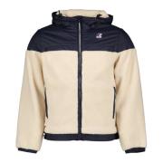 Sherpa Nylon Jas Groen Beige K-Way , Beige , Heren