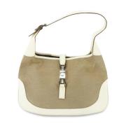 Pre-owned Canvas shoulder-bags Gucci Vintage , Beige , Dames