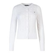 Geborduurde Katoenen Cardigan Polo Ralph Lauren , White , Dames