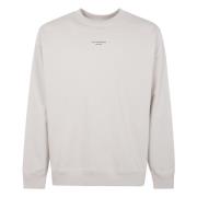 Klassieke Slogan Sweater Drole de Monsieur , Beige , Heren