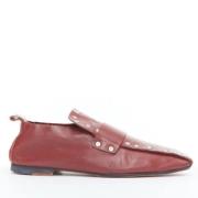 Pre-owned Leather flats Celine Vintage , Red , Dames