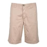 Katoen Elastaan Bermuda Shorts Woolrich , Beige , Heren