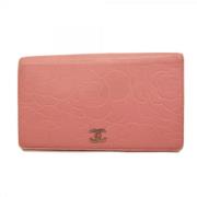 Pre-owned Canvas wallets Chanel Vintage , Pink , Dames