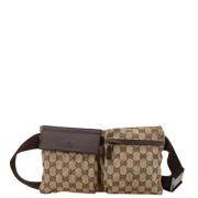 Pre-owned Canvas gucci-bags Gucci Vintage , Brown , Dames