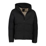 Zwarte winterjas Elvine , Black , Heren