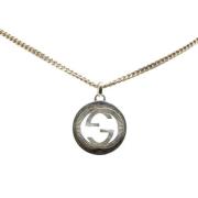 Pre-owned Silver necklaces Gucci Vintage , Gray , Dames