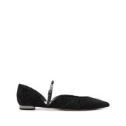 Zwarte Bellezza Platte Schoenen Aquazzura , Black , Dames