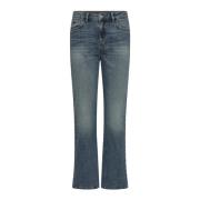 Vintage Wash Flare Jeans Blauw MOS Mosh , Blue , Dames