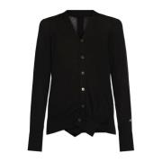 Cardigan met logo Y-3 , Black , Dames