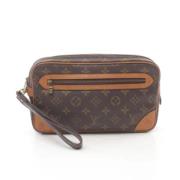 Pre-owned Plastic clutches Louis Vuitton Vintage , Brown , Dames