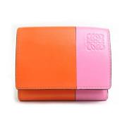 Pre-owned Leather wallets Loewe Pre-owned , Pink , Dames