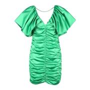 Elegante Polyester Jurk voor Vrouwen Simona Corsellini , Green , Dames