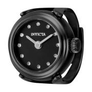 Mini Dames Quartz Horloge - Zwart Invicta Watches , Black , Dames