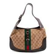 Pre-owned Canvas handbags Gucci Vintage , Brown , Dames