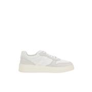 Witte lage sneakers met glitter Hogan , White , Dames