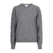 Heather Grey Gebreide Trui Pardon Dante 6 , Gray , Dames