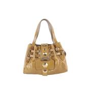 Pre-owned Canvas shoulder-bags Jimmy Choo Pre-owned , Yellow , Dames