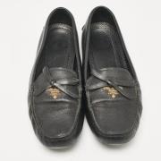 Pre-owned Leather flats Prada Vintage , Black , Dames