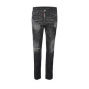 5 Pockets Pant Dsquared2 , Black , Heren