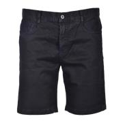 Katoen Elastaan Bermuda Shorts Bikkembergs , Black , Heren