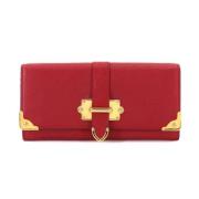 Pre-owned Leather wallets Prada Vintage , Red , Dames