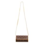 Pre-owned Canvas louis-vuitton-bags Louis Vuitton Vintage , Brown , Da...