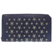 Pre-owned Leather wallets Jimmy Choo Pre-owned , Blue , Dames