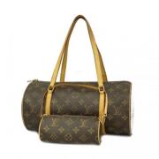 Pre-owned Fabric handbags Louis Vuitton Vintage , Brown , Dames