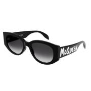 Am0330S Stijlvol Model Zonnebril Alexander McQueen , Black , Heren