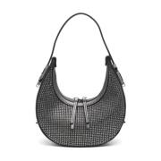 Eco-leer Maan Ontwerp Tas met Strass Liu Jo , Gray , Dames