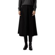 Zwarte Maxi Rok met A-lijn No man's land , Black , Dames