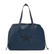 Lucht Trekkoordtas in Lauretos MCM , Blue , Dames