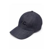 Eden VPC Logo Denim Baseball Cap A.p.c. , Blue , Heren