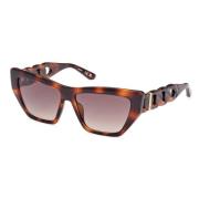 Stijlvolle zonnebril met bruine verlooplenzen Guess , Brown , Dames