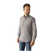 Casual Blauw Overhemd State of Art , Blue , Heren