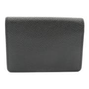 Pre-owned Leather wallets Louis Vuitton Vintage , Black , Dames