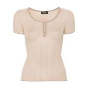 Gouden T-shirts en Polos Liu Jo , Gray , Dames