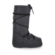 Zwarte Sneeuwlaarzen met PVC Afwerking Moon Boot , Black , Dames